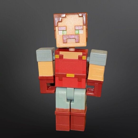 2019 Minecraft Dungeons Hal Figure Battle Figure Loose 3.5” B10 - Picture 2 of 7